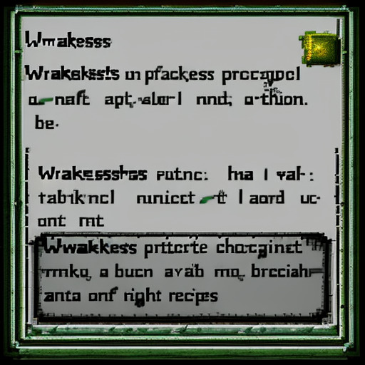 weakness potion recipe